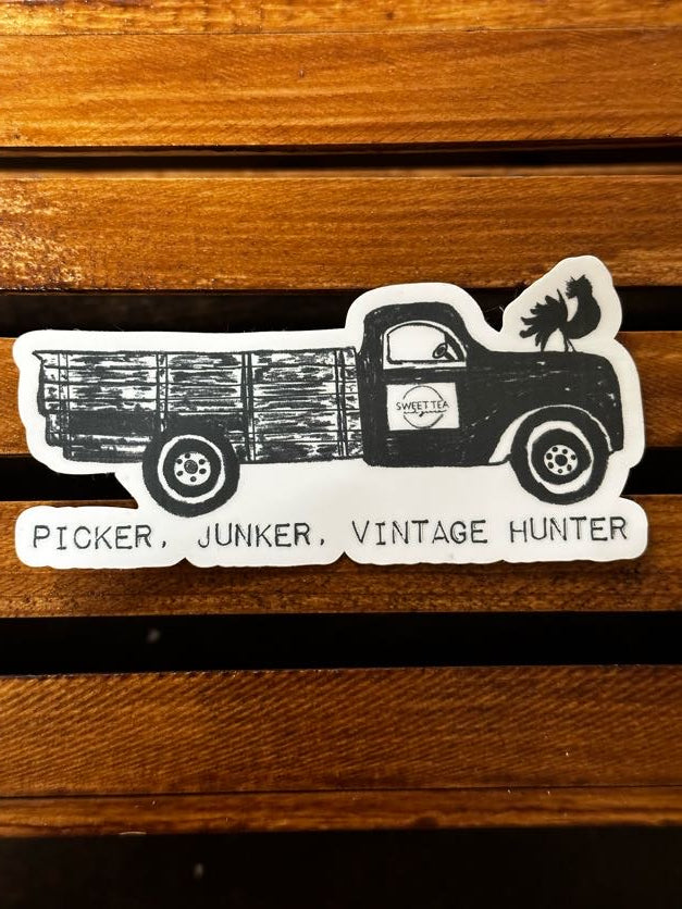 Picker  Junker Vintage Hunter Sticker