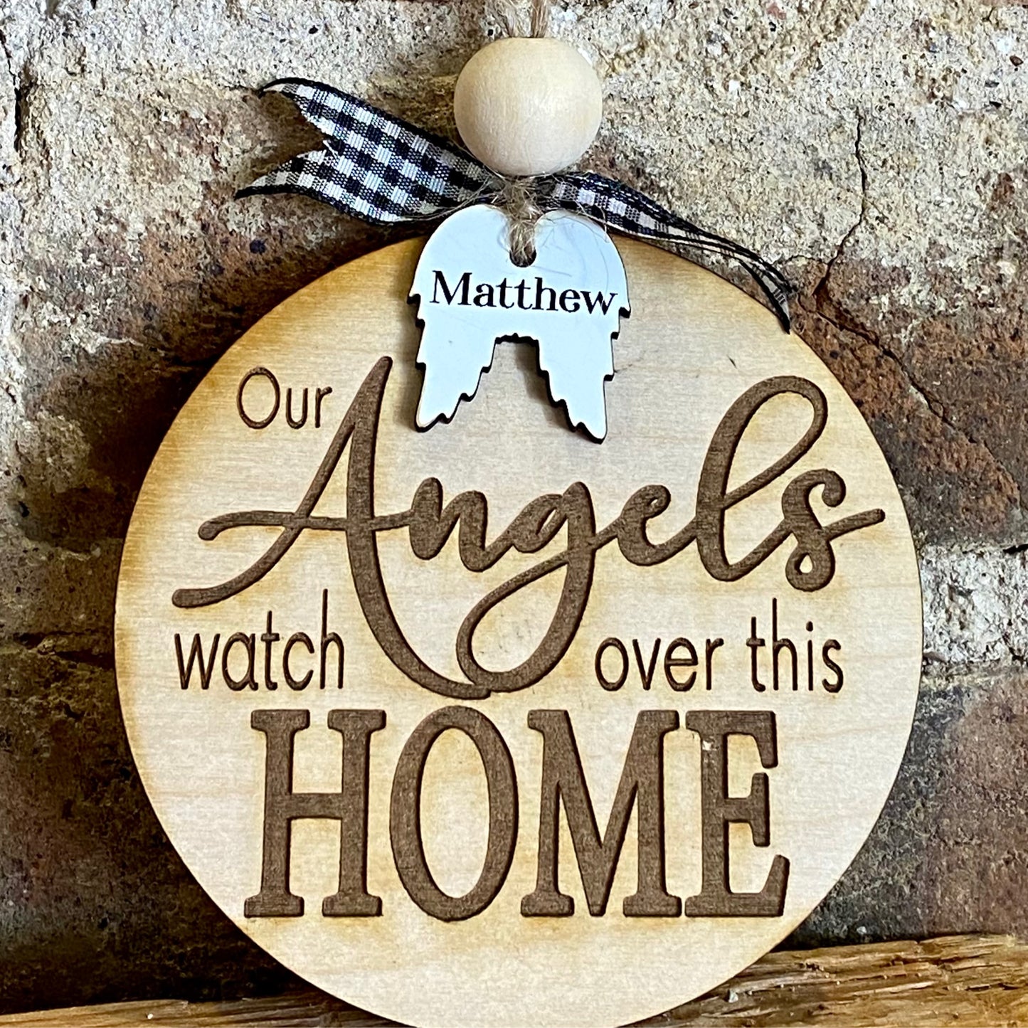 Our Angel watches over this home