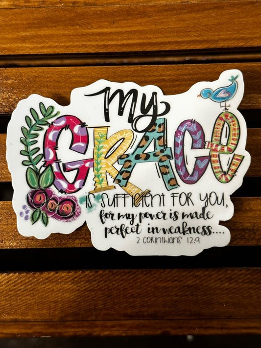 My Grace Is Sufficient Sticker