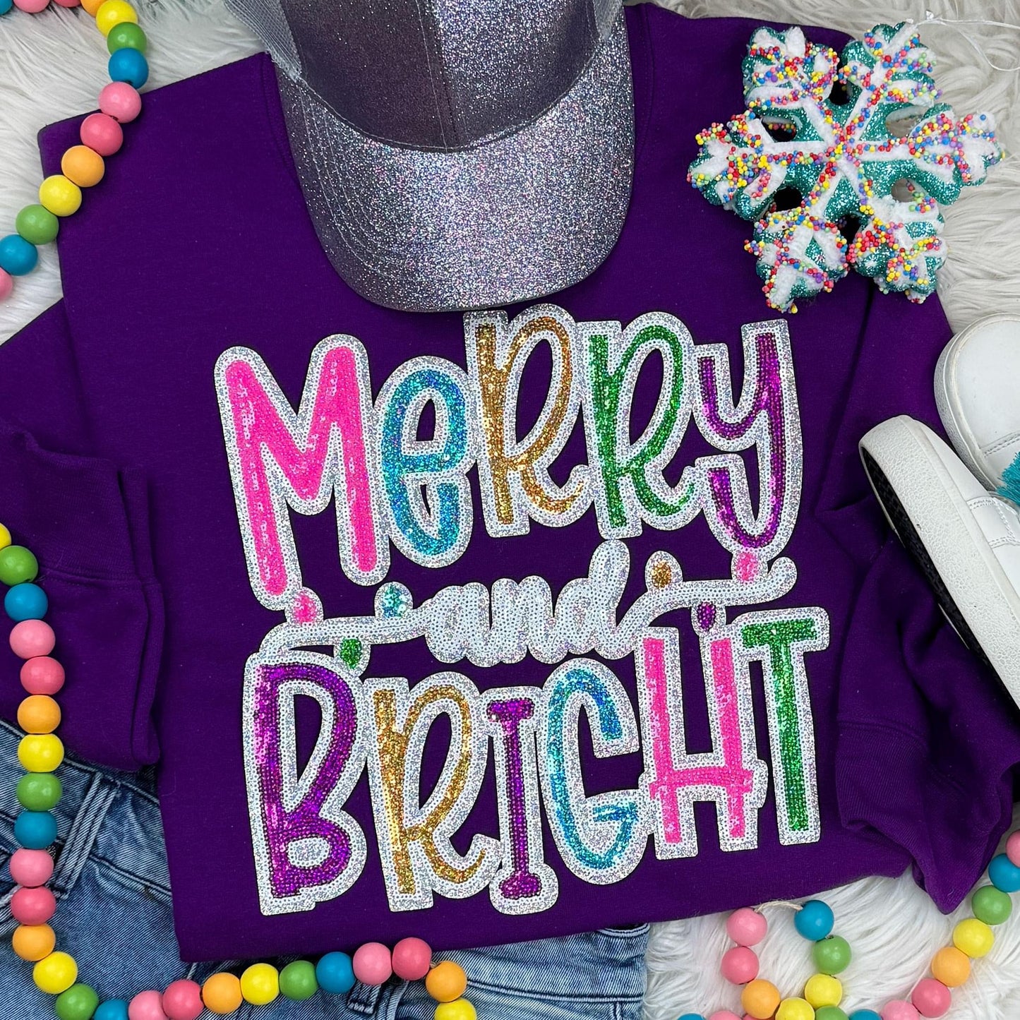 Merry and bright t shirt