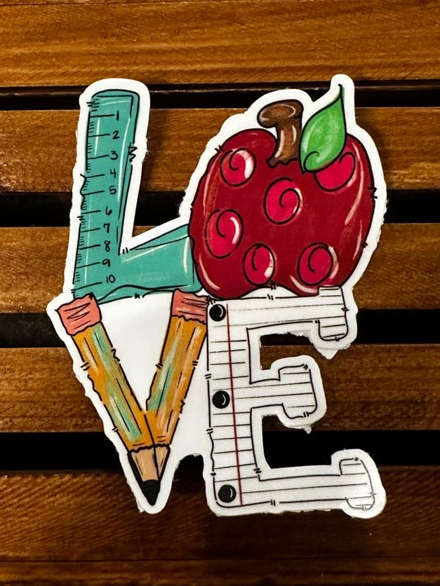 Love Teacher Sticker