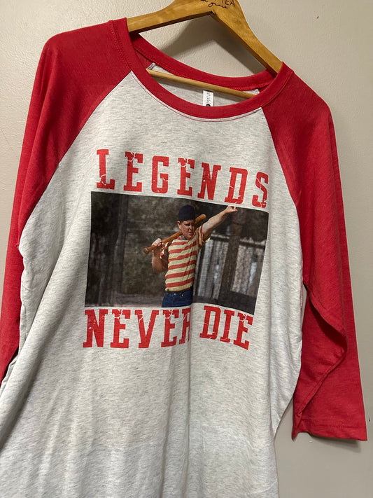 Legends Never Die Raglan