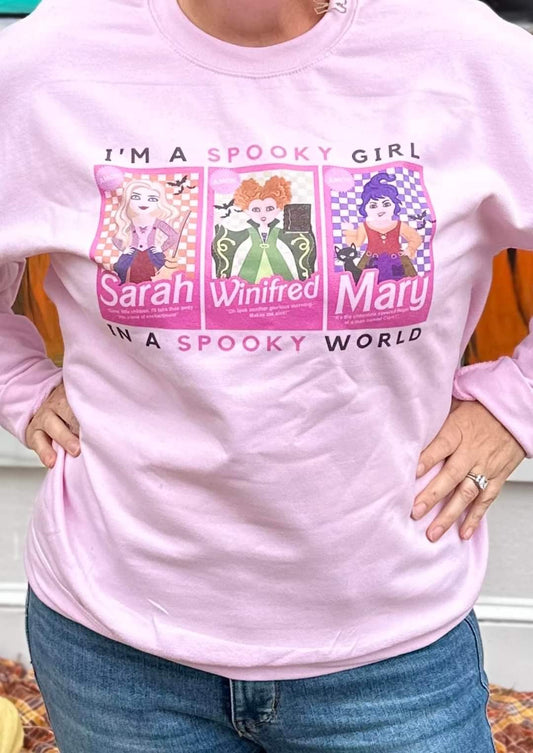 Im A Spooky Girl In A Spooky World  Crewneck Sweatshirt