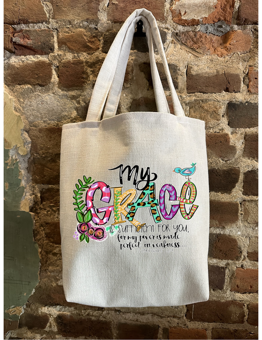 My Grace Sufficient Tote