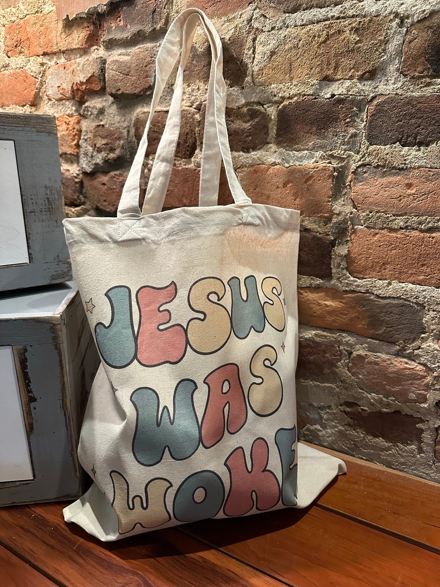 Jesus is Woke Tote Bag - Religious Tote Bag